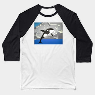 Majestic Whale Baseball T-Shirt